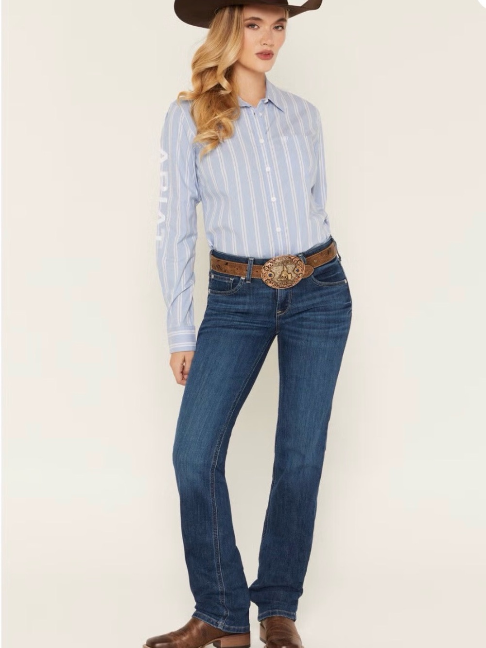 Arias Straight Leg Abby Jeans Mid- Rise
